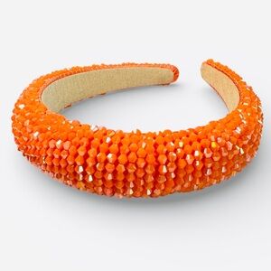 Beaded Orange Headband New